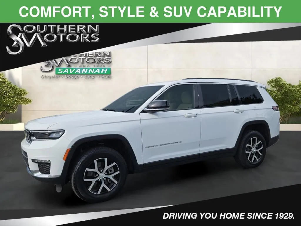 White 2025 Jeep Grand Cherokee L Limited for sale in Savannah, GA