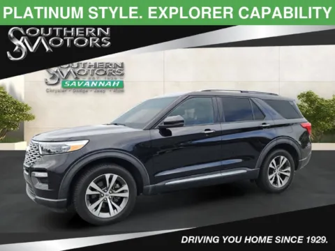 Black 2020 Ford Explorer Platinum for sale in Savannah, GA