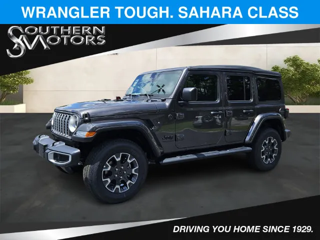 Gray 2025 Jeep Wrangler Sahara for sale in Springfield, GA