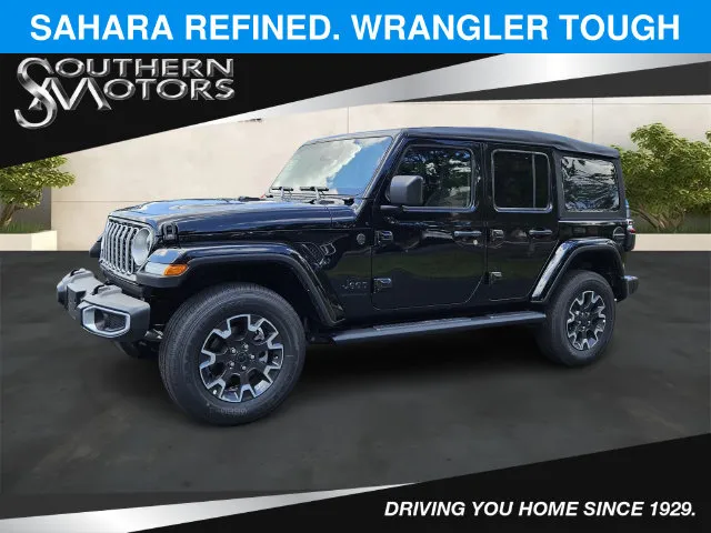 Black 2025 Jeep Wrangler Sahara for sale in Springfield, GA