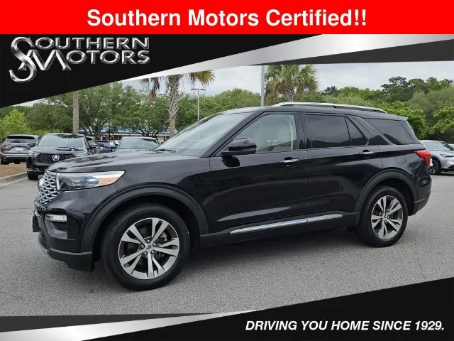 Black 2020 Ford Explorer Platinum for sale in Savannah, GA