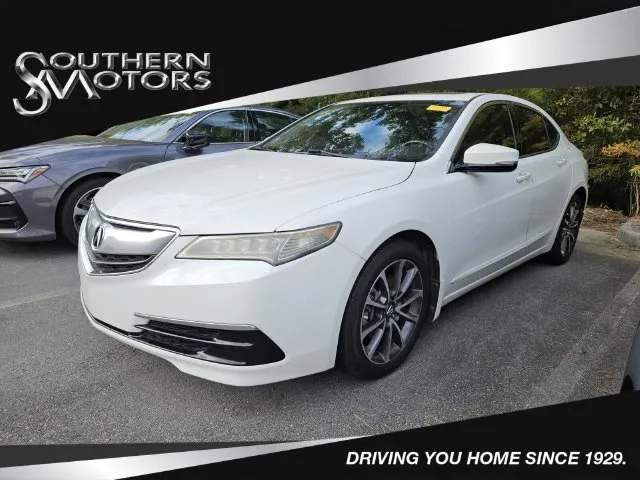 White 2015 Acura TLX V6 Tech for sale in Savannah, GA