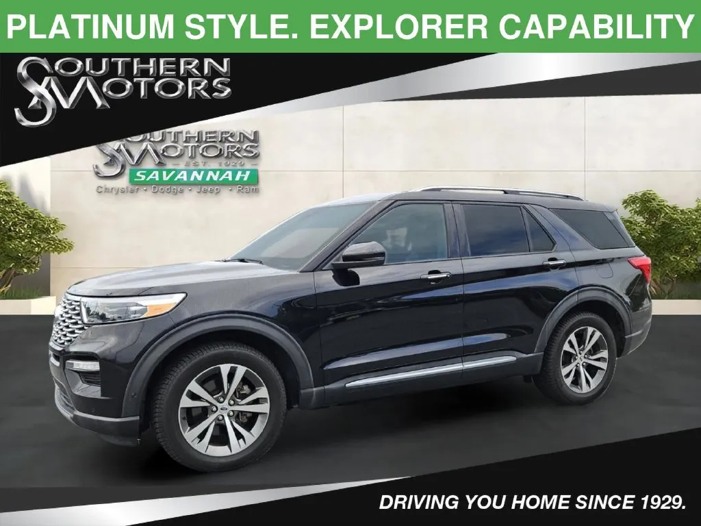 Black 2020 Ford Explorer Platinum for sale in Savannah, GA