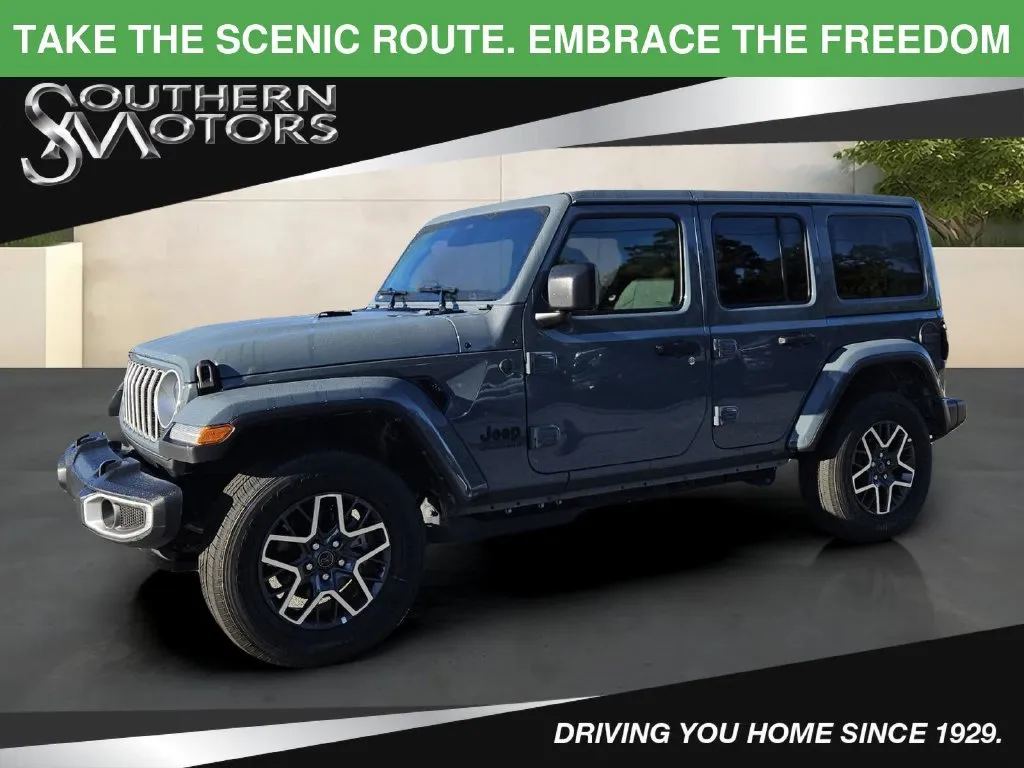 Gray 2026 Jeep Wrangler Sahara for sale in Savannah, GA