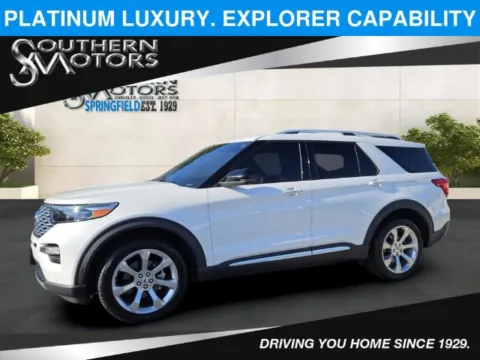 White 2020 Ford Explorer Platinum for sale in Springfield, GA