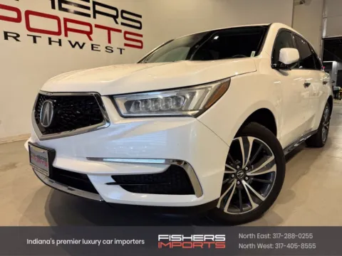 White 2020 Acura MDX Technology for sale in Indianapolis, IN