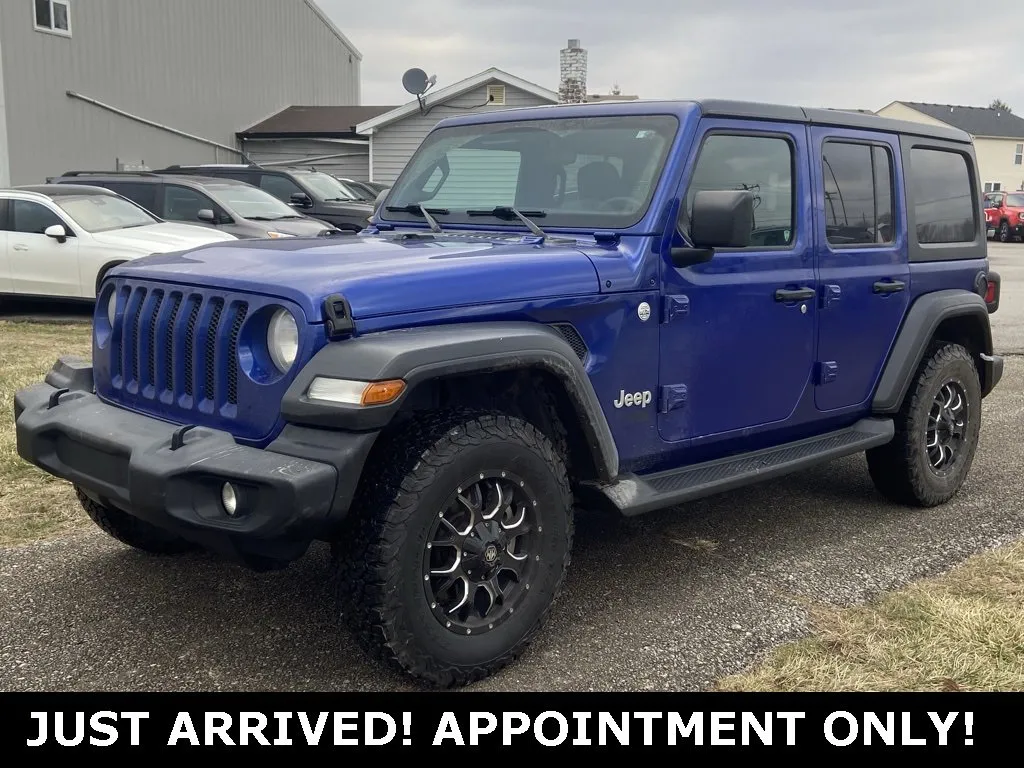 Blue 2019 Jeep Wrangler Unlimited Sport S for sale in Noblesville, IN