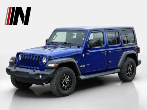 Blue 2019 Jeep Wrangler Unlimited Sport S for sale in Noblesville, IN
