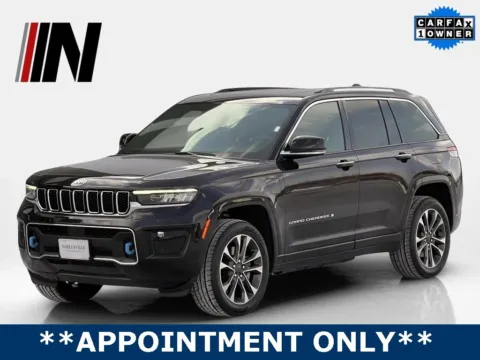 Black 2022 Jeep Grand Cherokee 4xe Overland for sale in Noblesville, IN