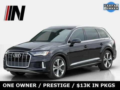 Black 2021 Audi Q7 Prestige for sale in Noblesville, IN
