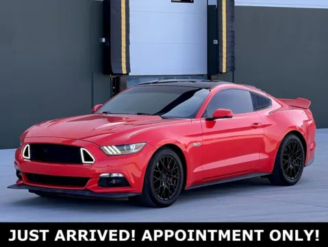 Orange 2016 Ford Mustang GT Premium for sale in Noblesville, IN