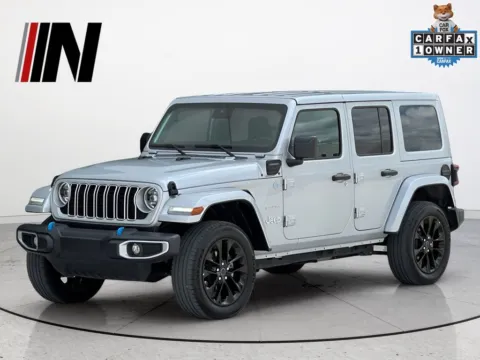 Silver 2024 Jeep Wrangler Sahara 4xe for sale in Noblesville, IN