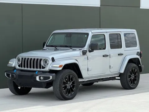 Silver 2024 Jeep Wrangler Sahara 4xe for sale in Noblesville, IN