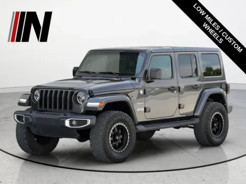 Gray 2020 Jeep Wrangler Unlimited Sahara for sale in Noblesville, IN