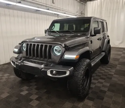 Gray 2020 Jeep Wrangler Unlimited Sahara for sale in Noblesville, IN