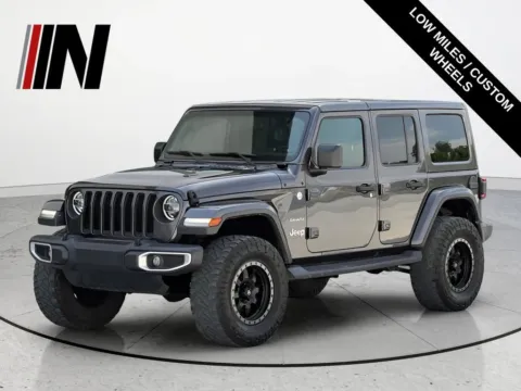 Gray 2020 Jeep Wrangler Unlimited Sahara for sale in Noblesville, IN