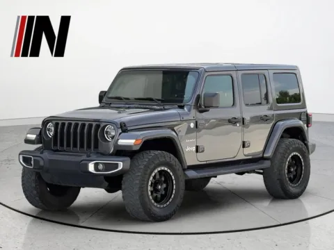 Gray 2020 Jeep Wrangler Unlimited Sahara for sale in Noblesville, IN