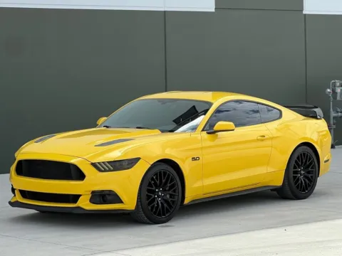 Yellow 2017 Ford Mustang GT for sale in Noblesville, IN