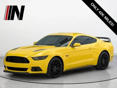 Yellow 2017 Ford Mustang GT for sale in Noblesville, IN