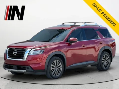 Red 2023 Nissan Pathfinder SL for sale in Noblesville, IN