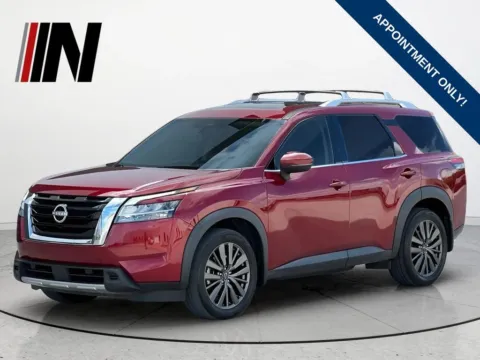 Red 2023 Nissan Pathfinder SL for sale in Noblesville, IN