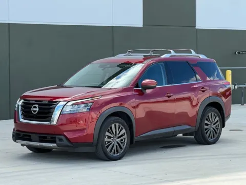 Red 2023 Nissan Pathfinder SL for sale in Noblesville, IN