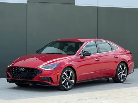 Red 2021 Hyundai Sonata SEL Plus for sale in Noblesville, IN