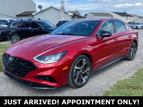 Red 2021 Hyundai Sonata SEL Plus for sale in Noblesville, IN