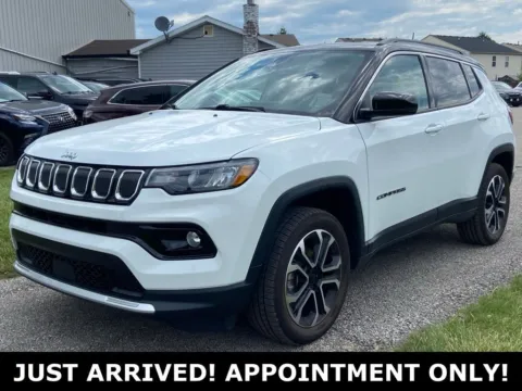 White 2022 Jeep Compass Limited for sale in Noblesville, IN
