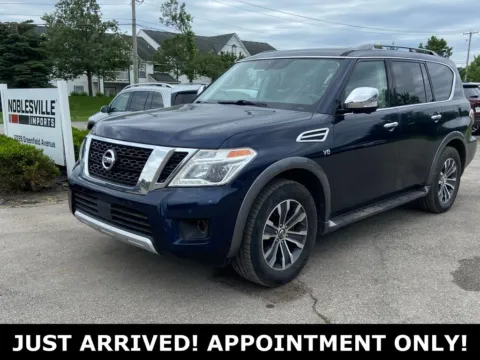 Blue 2018 Nissan Armada SL for sale in Noblesville, IN