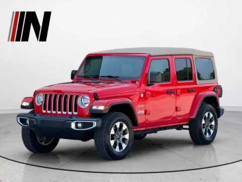 Red 2021 Jeep Wrangler Unlimited Sahara for sale in Noblesville, IN
