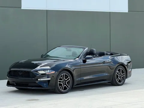 Black 2018 Ford Mustang EcoBoost Premium for sale in Noblesville, IN