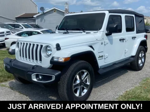 White 2022 Jeep Wrangler Unlimited Sahara for sale in Noblesville, IN