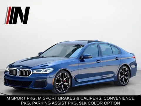 Gray 2021 BMW 5 Series 530i xDrive for sale in Noblesville, IN