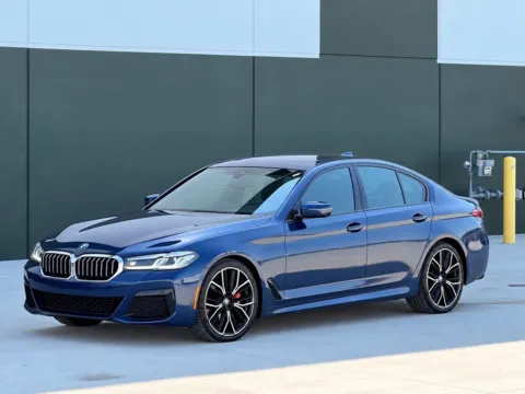 Blue 2021 BMW 5 Series 530i xDrive for sale in Noblesville, IN