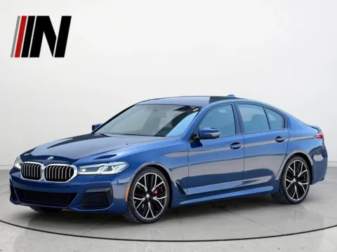 Blue 2021 BMW 5 Series 530i xDrive for sale in Noblesville, IN