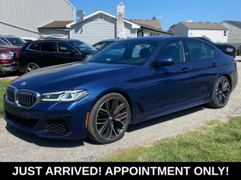 Blue 2021 BMW 5 Series 530i xDrive for sale in Noblesville, IN