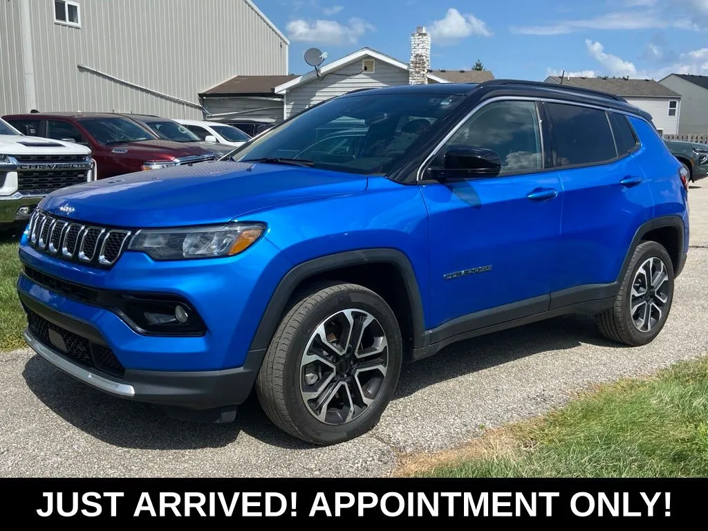 Blue 2023 Jeep Compass Limited for sale in Noblesville, IN