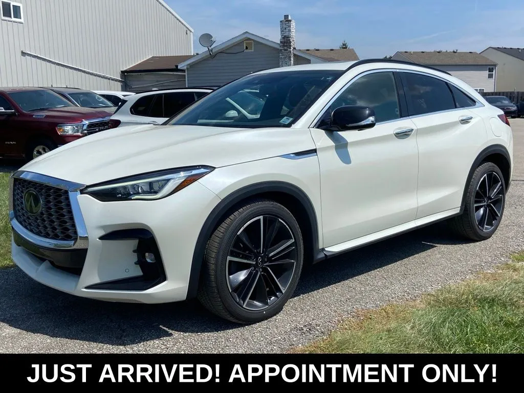 White 2022 INFINITI QX55 SENSORY for sale in Noblesville, IN