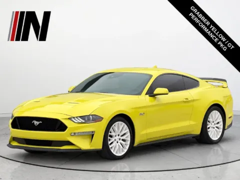Yellow 2021 Ford Mustang GT for sale in Noblesville, IN