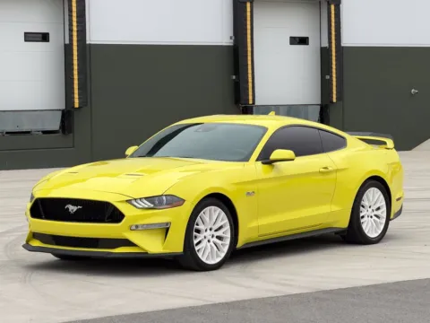 Yellow 2021 Ford Mustang GT for sale in Noblesville, IN