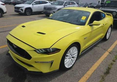 Yellow 2021 Ford Mustang for sale in Noblesville, IN