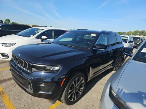 Blue 2023 Jeep Grand Cherokee L Overland for sale in Noblesville, IN