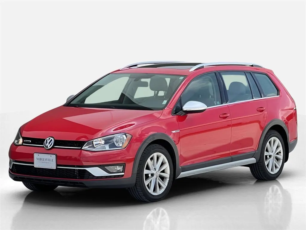 Red 2017 Volkswagen Golf Alltrack SE for sale in Noblesville, IN