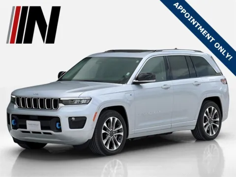 Silver 2022 Jeep Grand Cherokee 4xe Overland for sale in Noblesville, IN