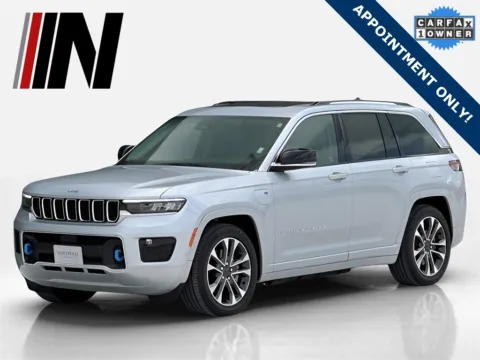 Silver 2022 Jeep Grand Cherokee 4xe Overland for sale in Noblesville, IN