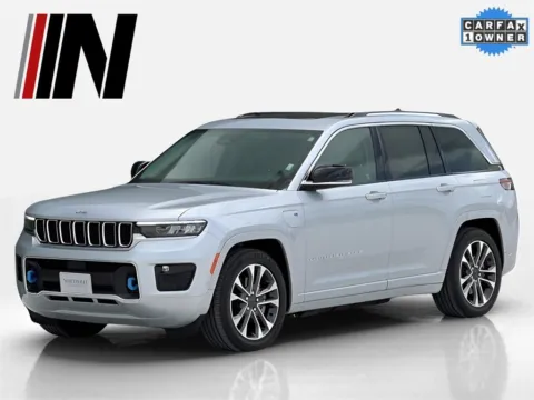 Silver 2022 Jeep Grand Cherokee 4xe Overland for sale in Noblesville, IN