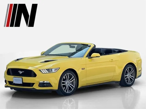 Yellow 2017 Ford Mustang GT Premium for sale in Noblesville, IN