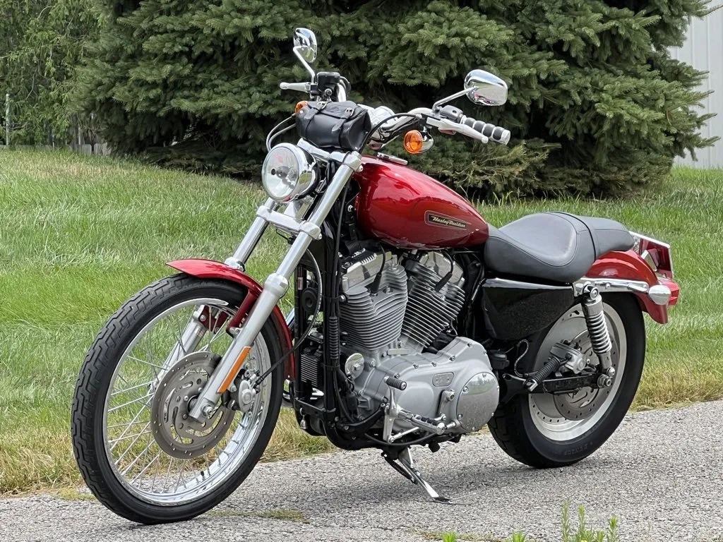 Red 2008 Harley-Davidson Sportster 883 Custom for sale in Noblesville, IN