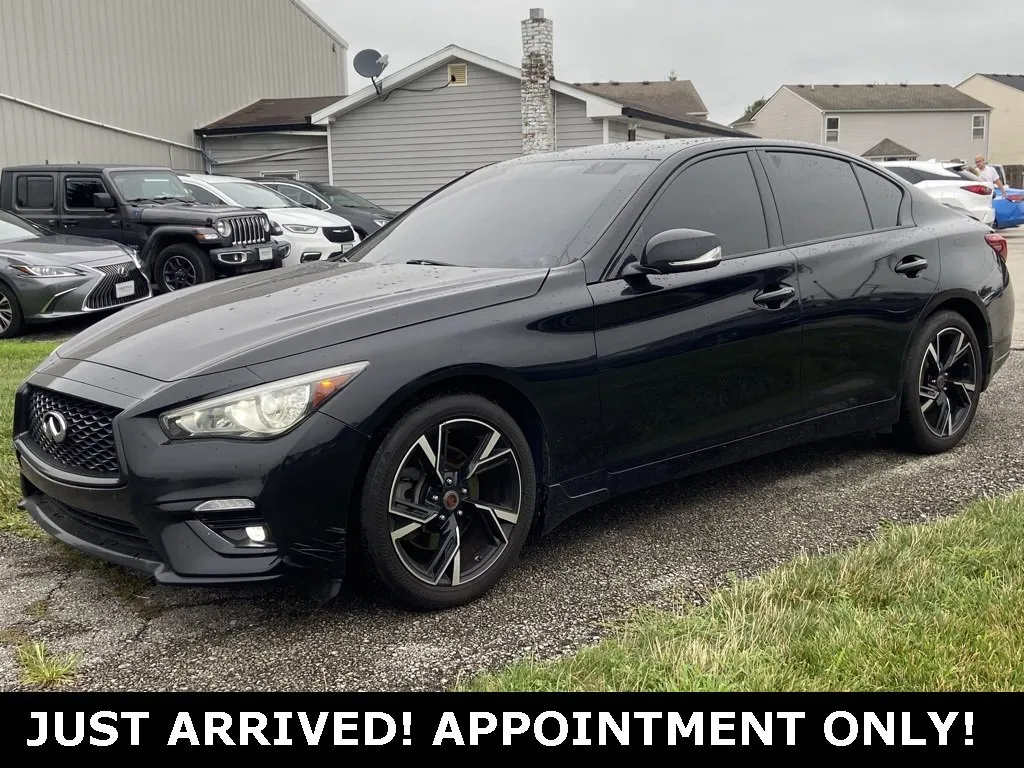 Black 2018 INFINITI Q50 3.0t LUXE for sale in Noblesville, IN